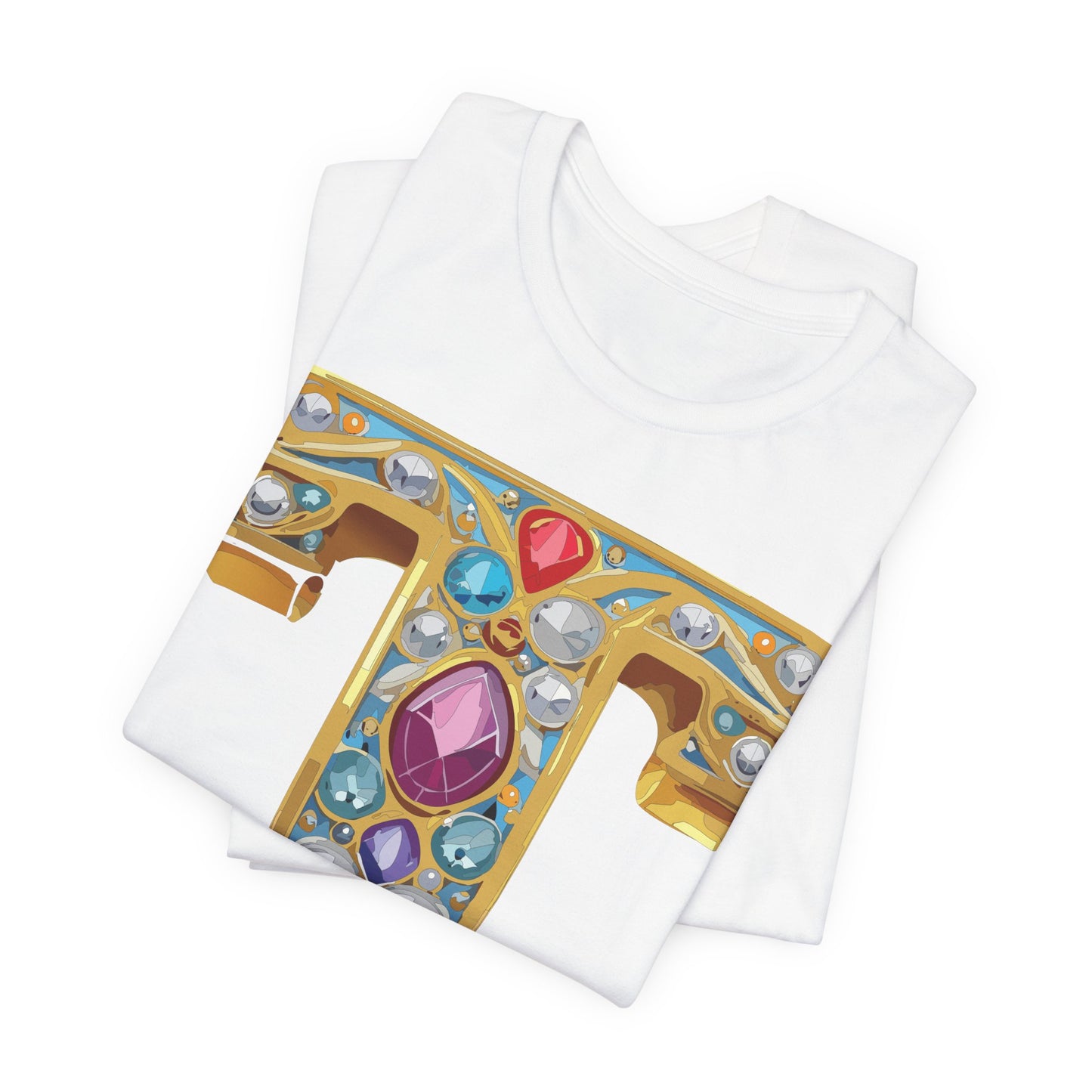 Letter Shirt, Shirt with Letters, Tee Shirt with Gold Letter, Shirt with Antique Letters