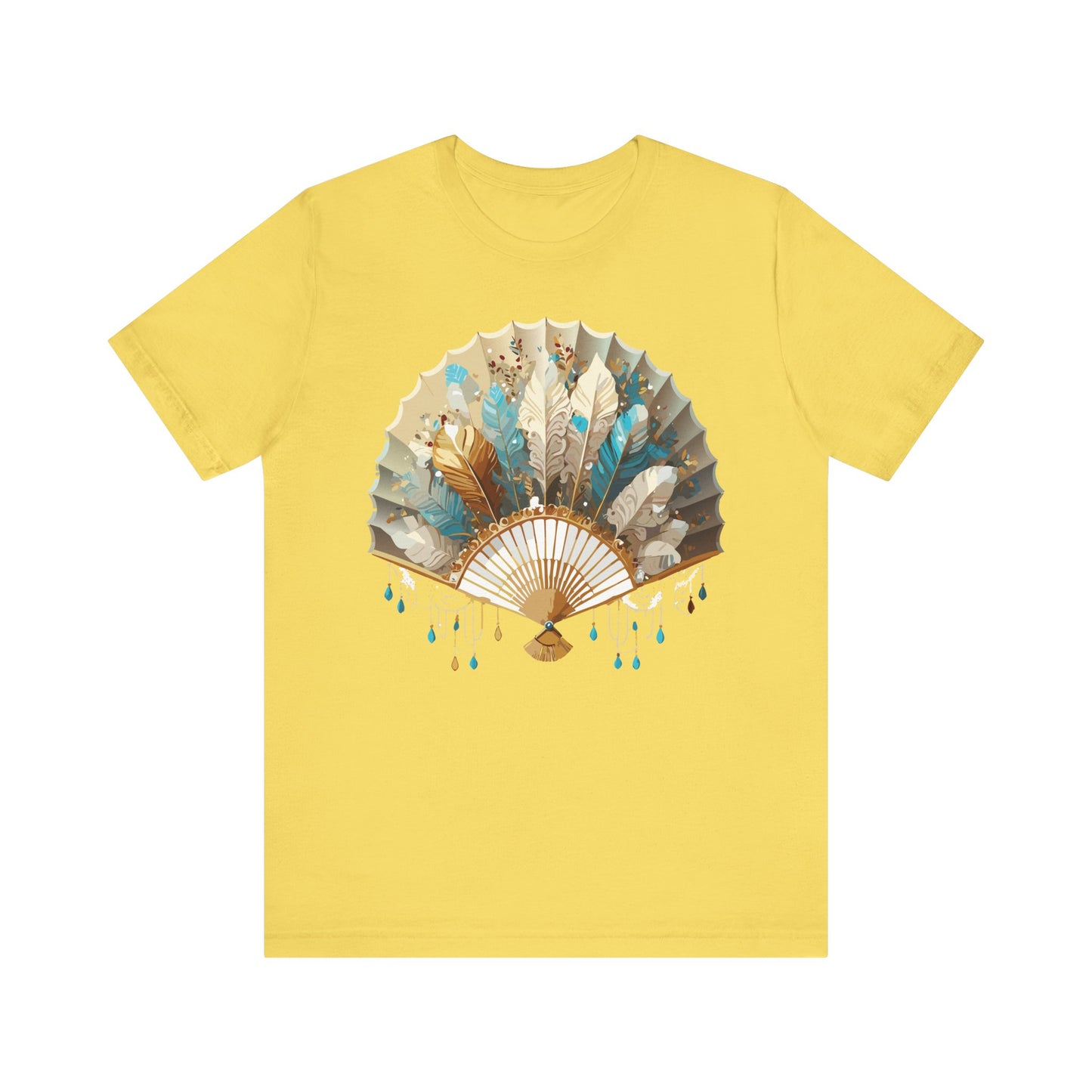 Fan shirt, Shirt with Fan, Tee Shirt with Gold Blower