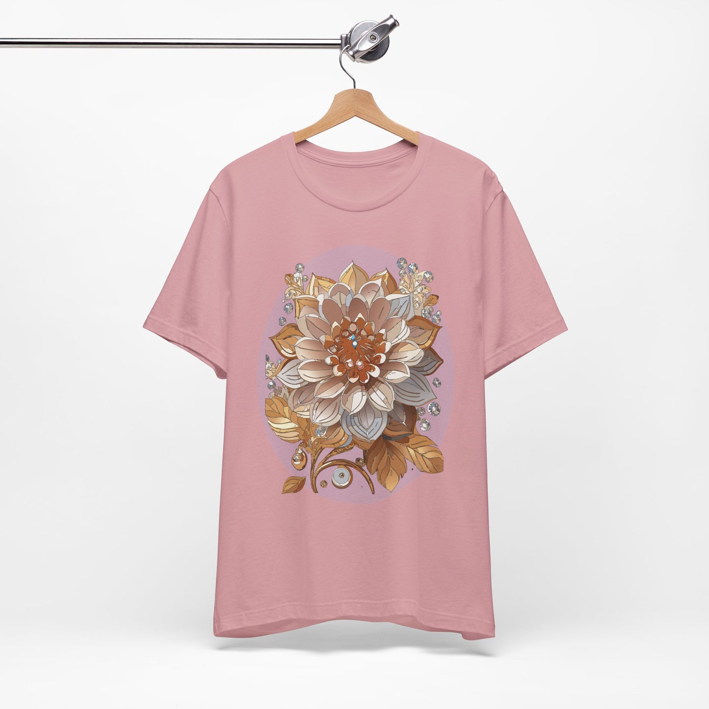 Floral Shirt, Flower Shirt, Tee Shirt with Antique Flower