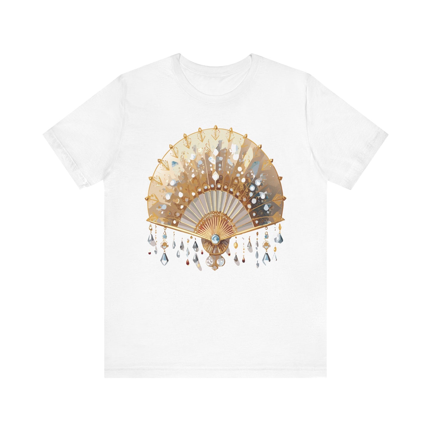 Fan shirt, Shirt with Fan, Tee Shirt with Gold Blower