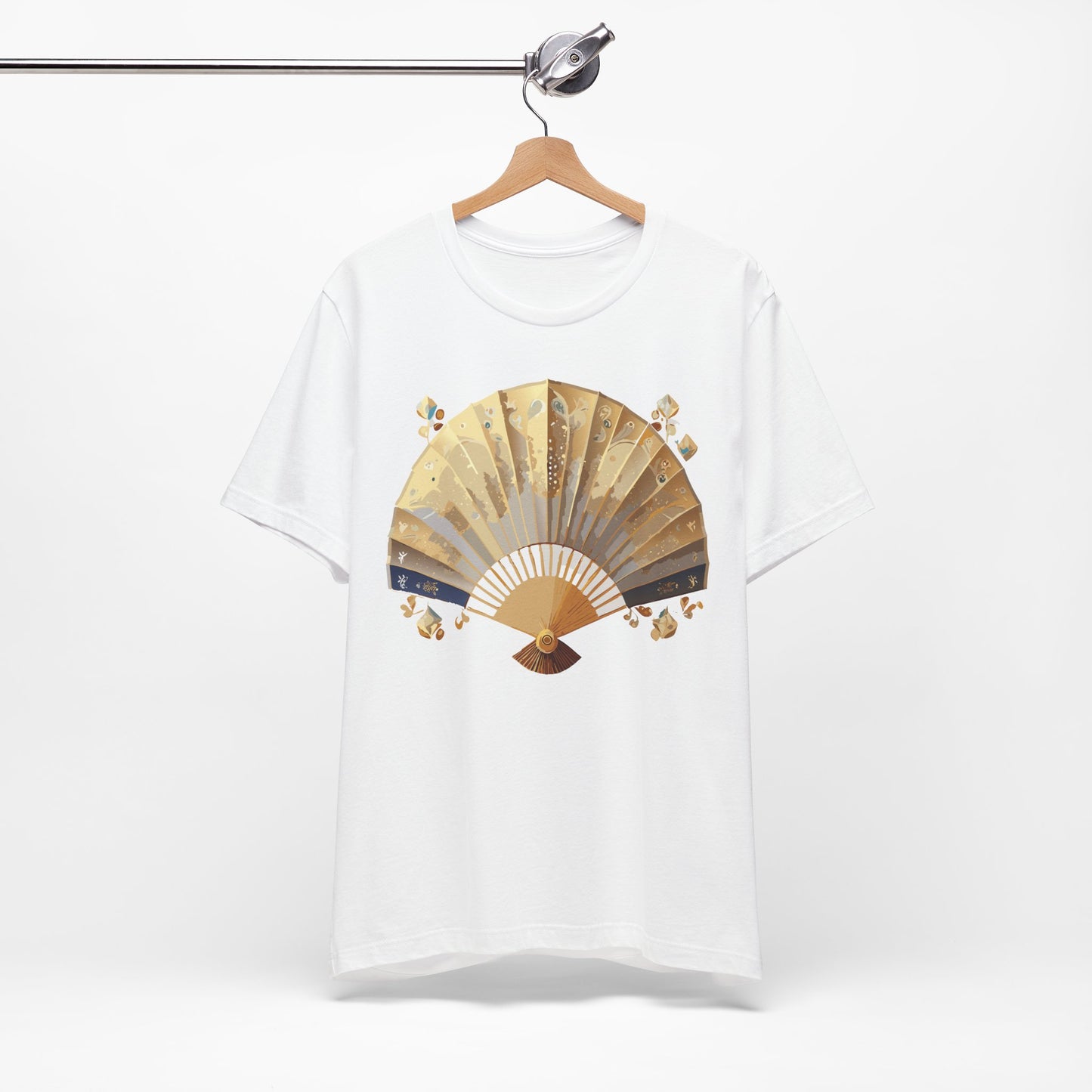Fan shirt, Shirt with Fan, Tee Shirt with Gold Blower