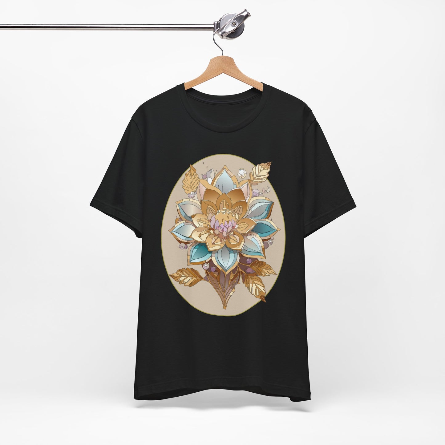 Floral Shirt, Flower Shirt, Tee Shirt with Antique Flower