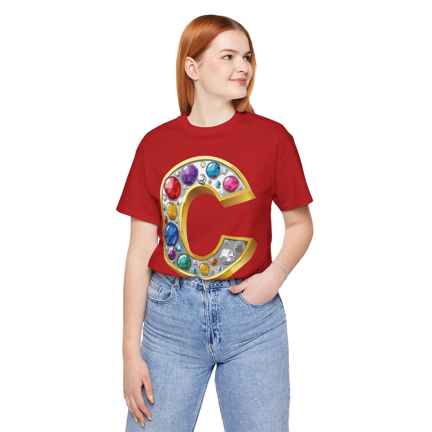 Letter Shirt, Shirt with Letters, Tee Shirt with Gold Letter, Shirt with Antique Letters
