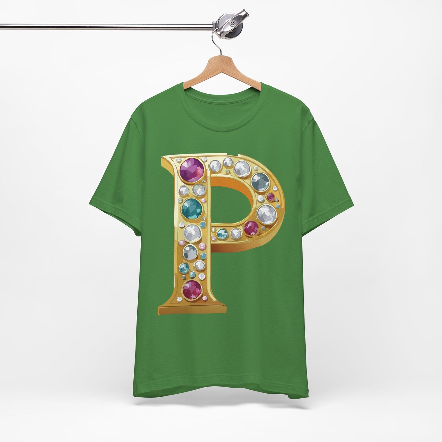 Letter Shirt, Shirt with Letters, Tee Shirt with Gold Letter, Shirt with Antique Letters