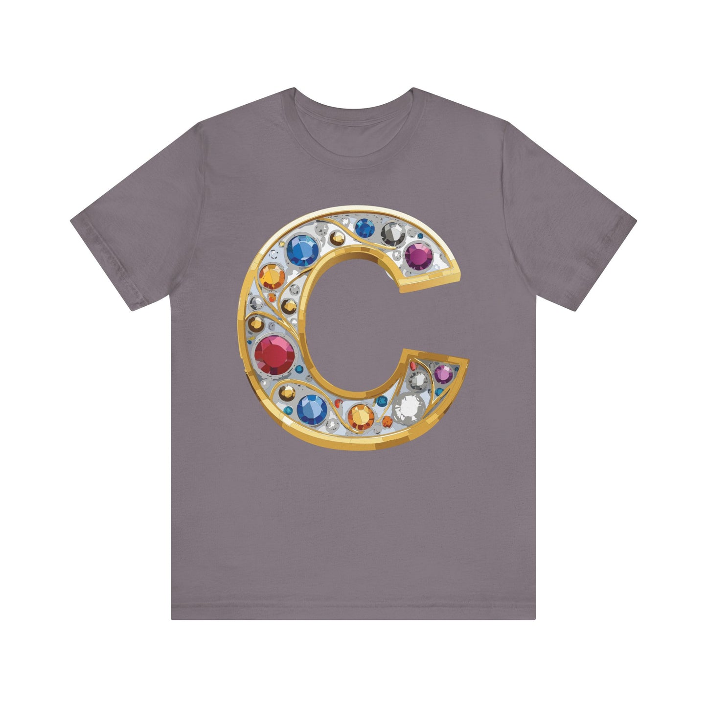 Letter Shirt, Shirt with Letters, Tee Shirt with Gold Letter, Shirt with Antique Letters