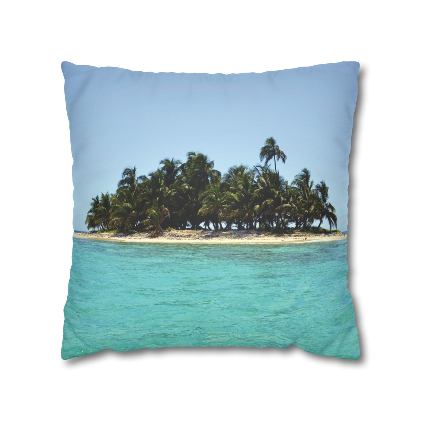 Beach Faux Suede Square Pillowcase