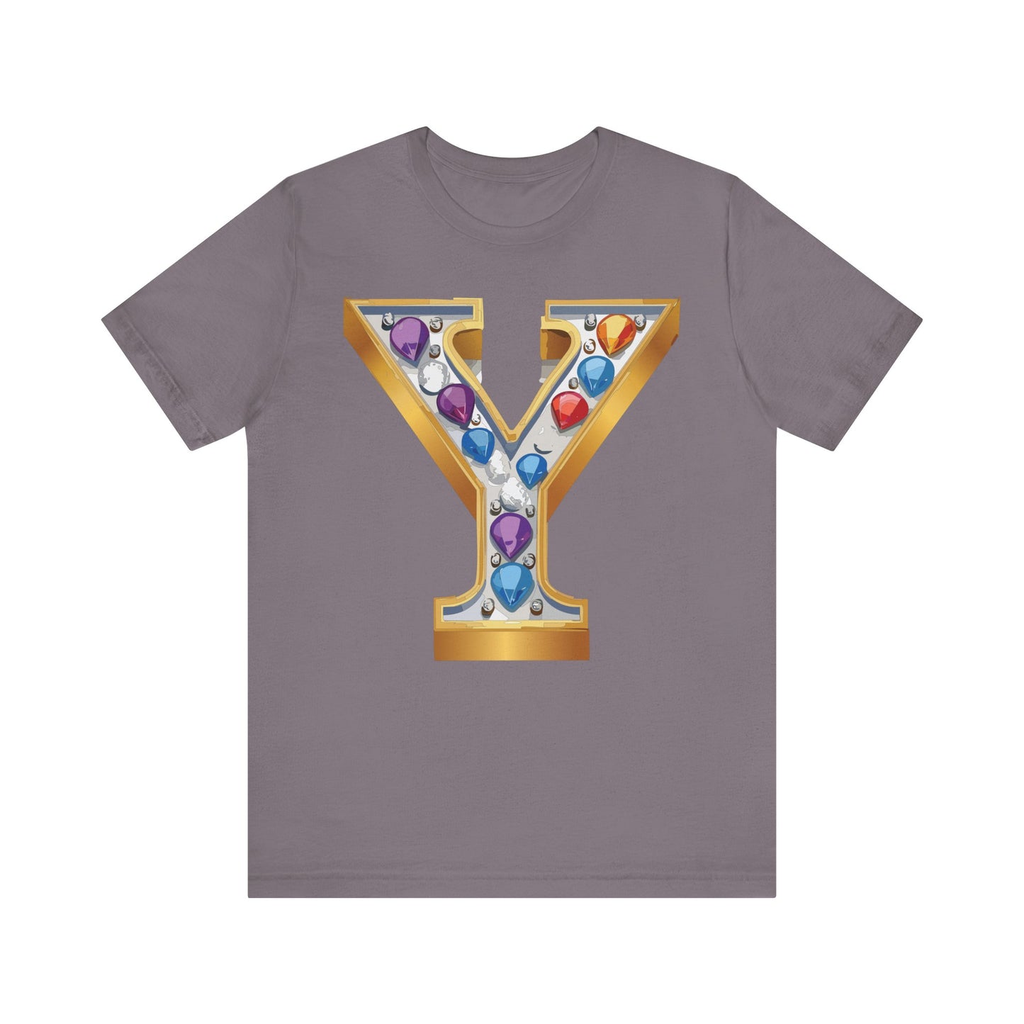 Letter Shirt, Shirt with Letters, Tee Shirt with Gold Letter, Shirt with Antique Letters