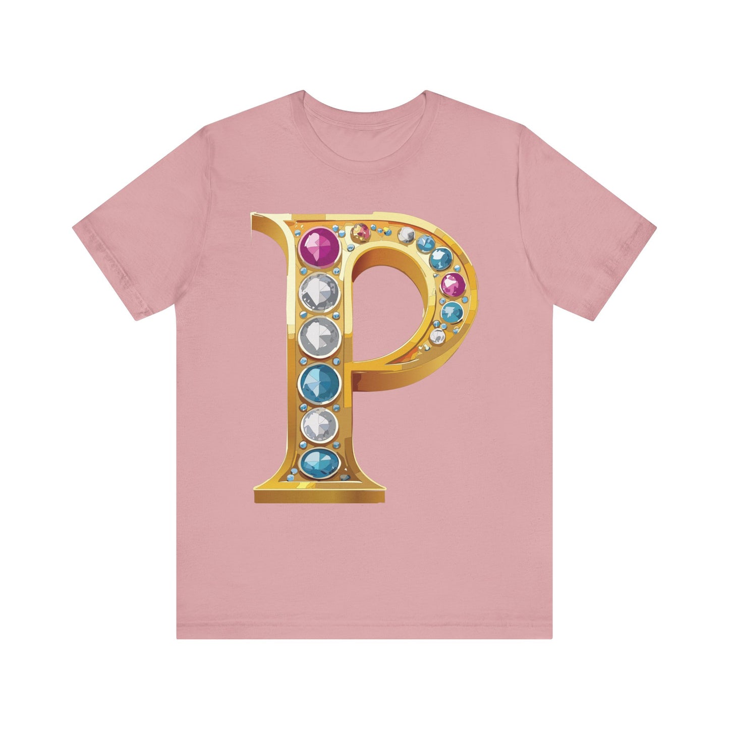 Letter Shirt, Shirt with Letters, Tee Shirt with Gold Letter, Shirt with Antique Letters