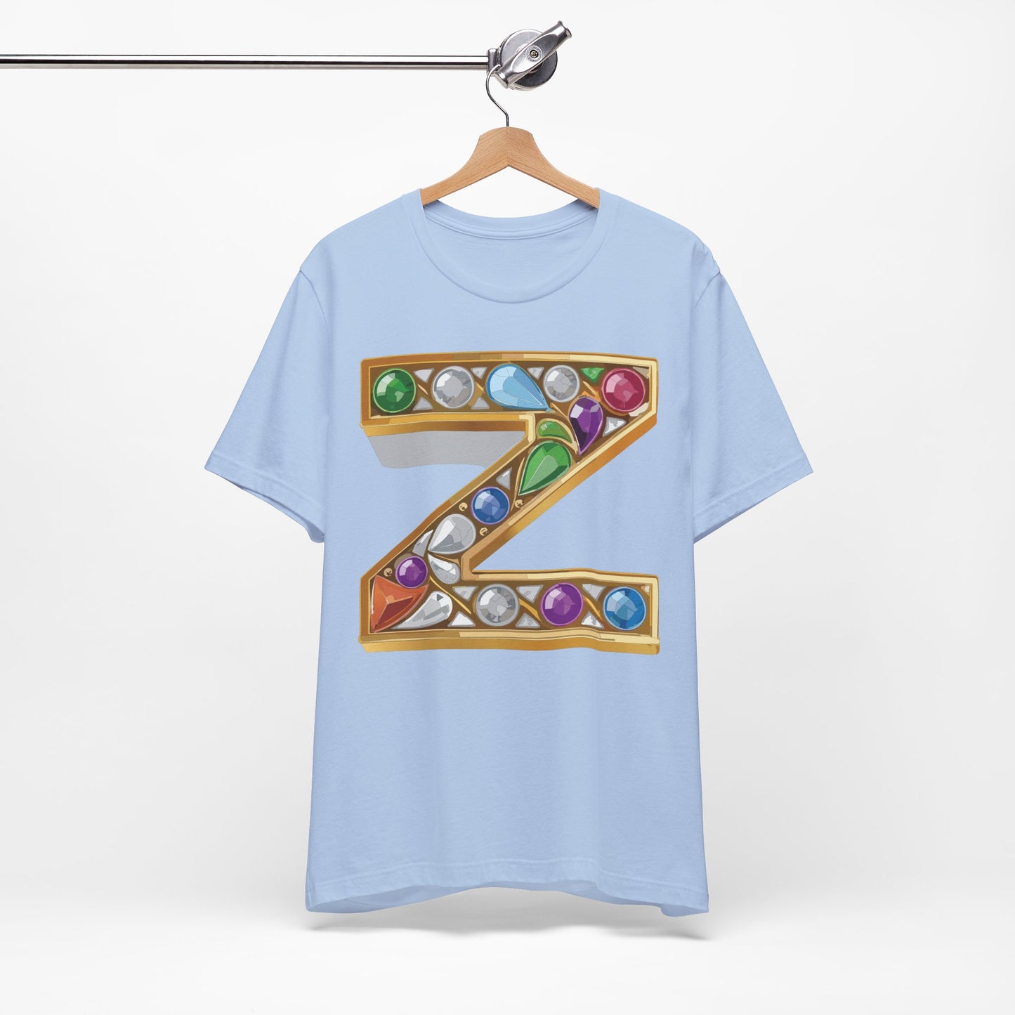 Letter Shirt, Shirt with Letters, Tee Shirt with Gold Letter, Shirt with Antique Letters