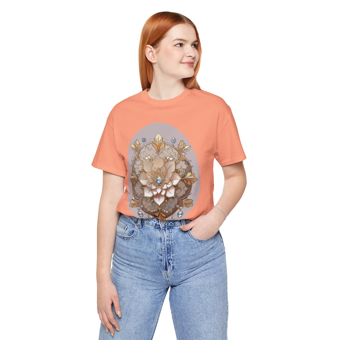 Floral Shirt, Flower Shirt, Tee Shirt with Antique Flower