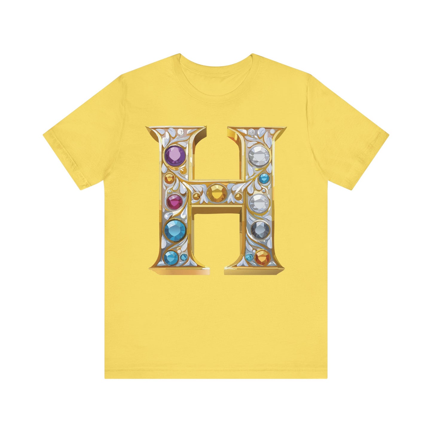 Letter Shirt, Shirt with Letters, Tee Shirt with Gold Letter, Shirt with Antique Letters
