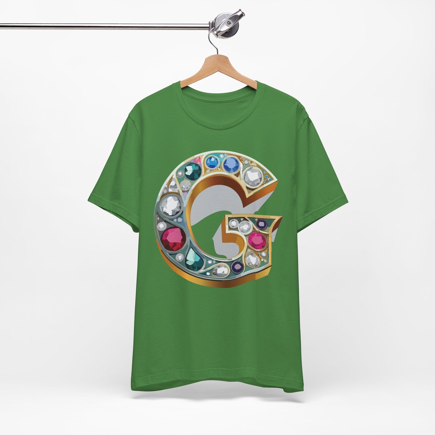 Letter Shirt, Shirt with Letters, Tee Shirt with Gold Letter, Shirt with Antique Letters