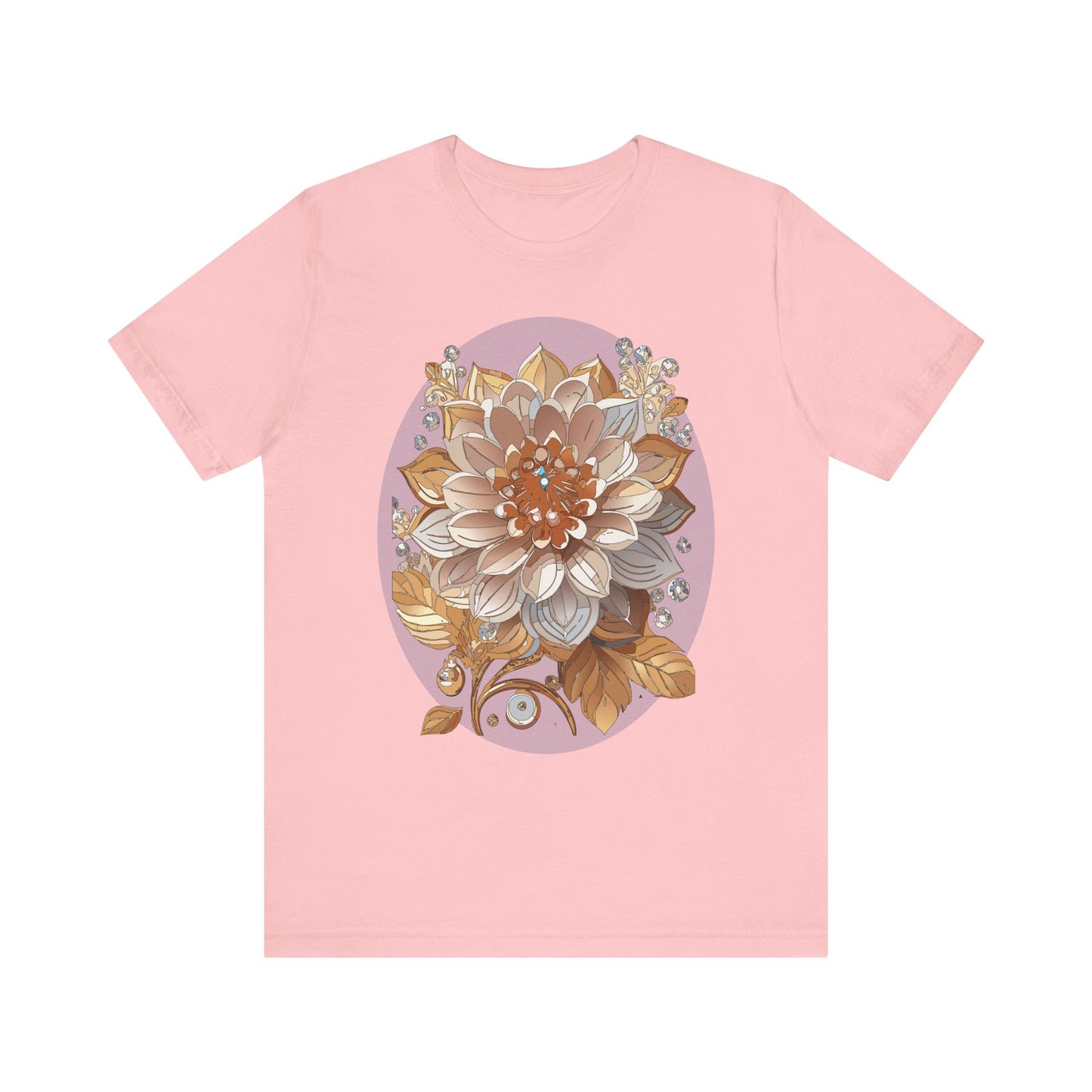 Floral Shirt, Flower Shirt, Tee Shirt with Antique Flower