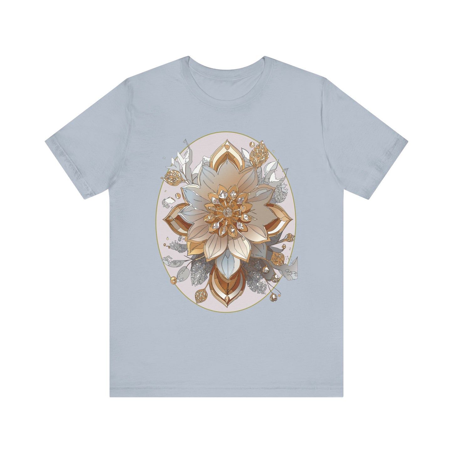 Floral Shirt, Flower Shirt, Tee Shirt with Antique Flower