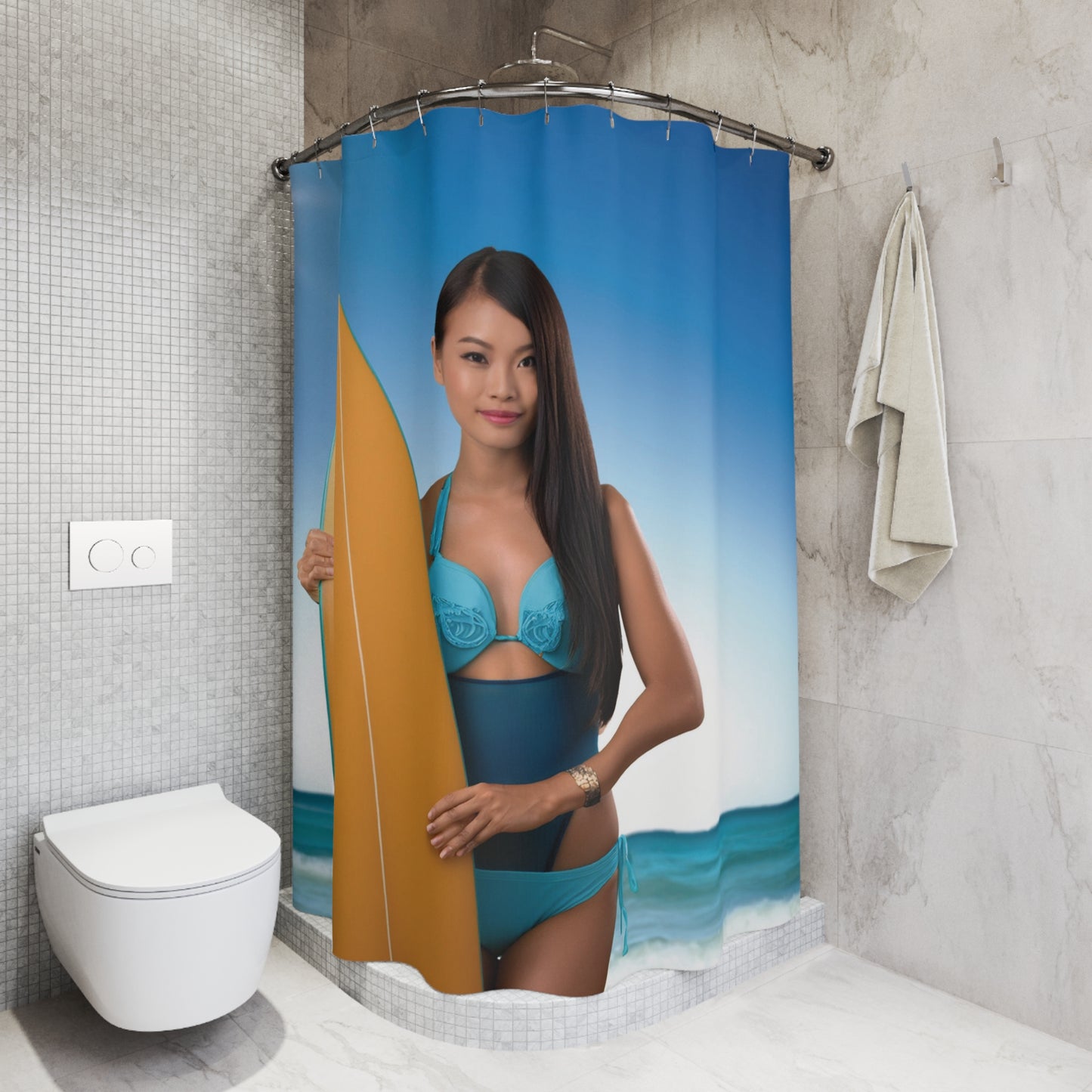 Woman Shower Curtain
