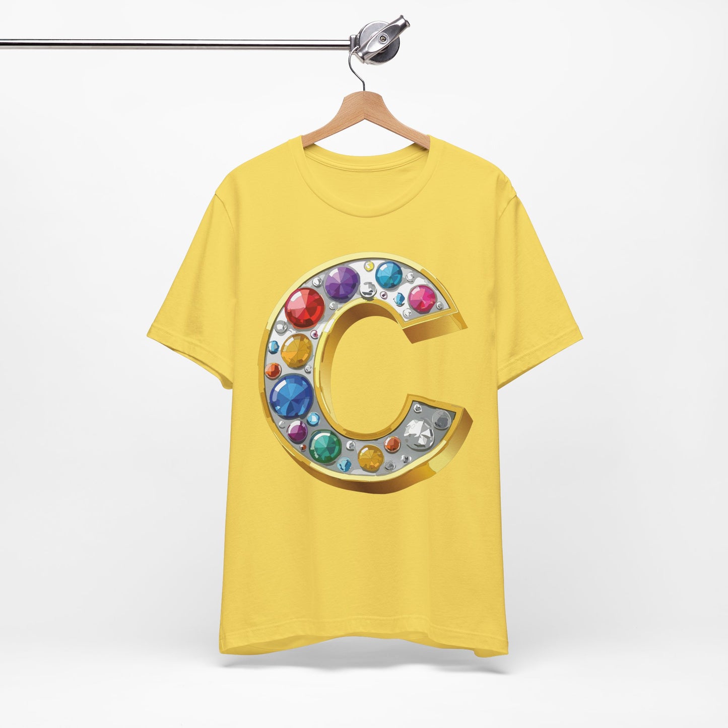 Letter Shirt, Shirt with Letters, Tee Shirt with Gold Letter, Shirt with Antique Letters