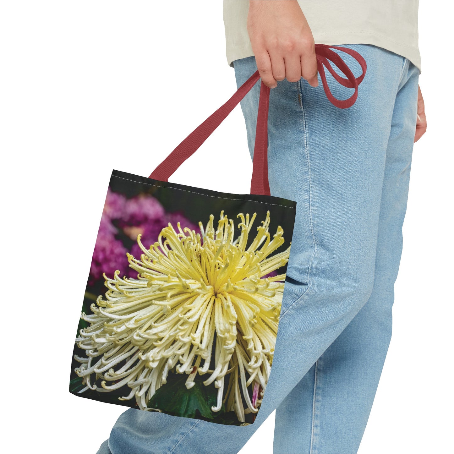 Canvas Bag with Floral Prints