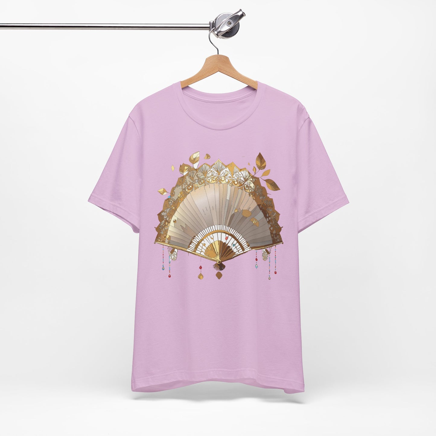 Fan shirt, Shirt with Fan, Tee Shirt with Gold Blower