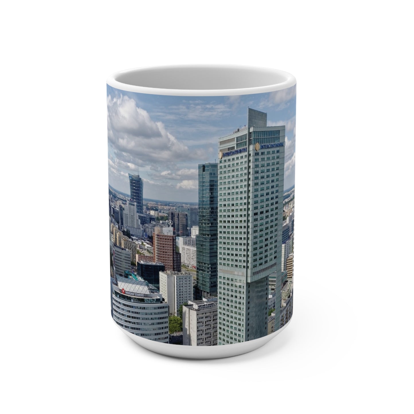 Coffee & Tea Mug with City prints, 15oz