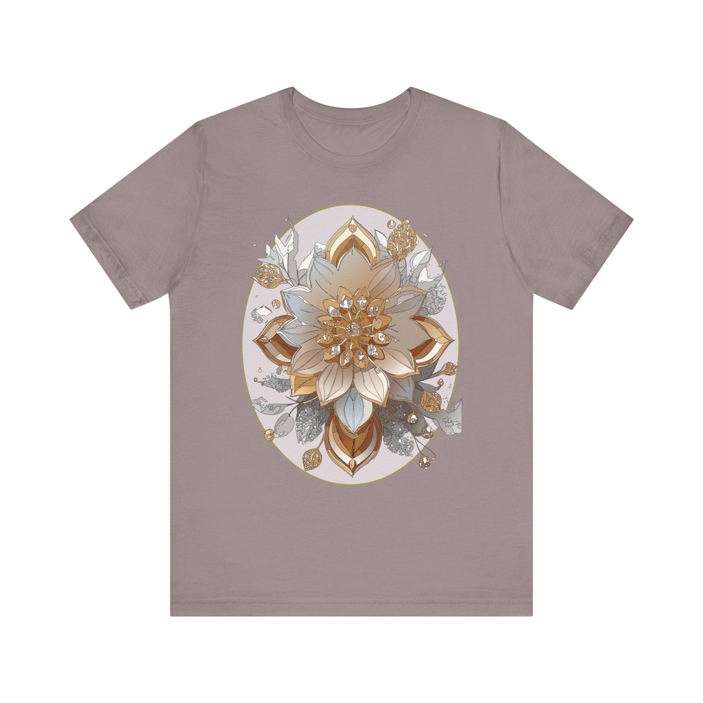 Floral Shirt, Flower Shirt, Tee Shirt with Antique Flower