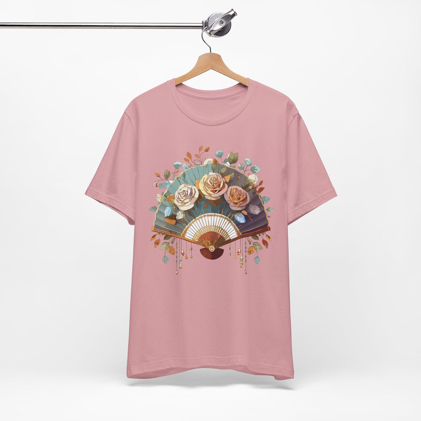 Fan shirt, Shirt with Fan, Tee Shirt with Gold Blower