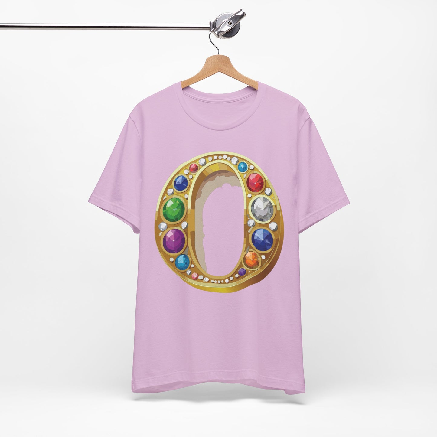 Letter Shirt, Shirt with Letters, Tee Shirt with Gold Letter, Shirt with Antique Letters