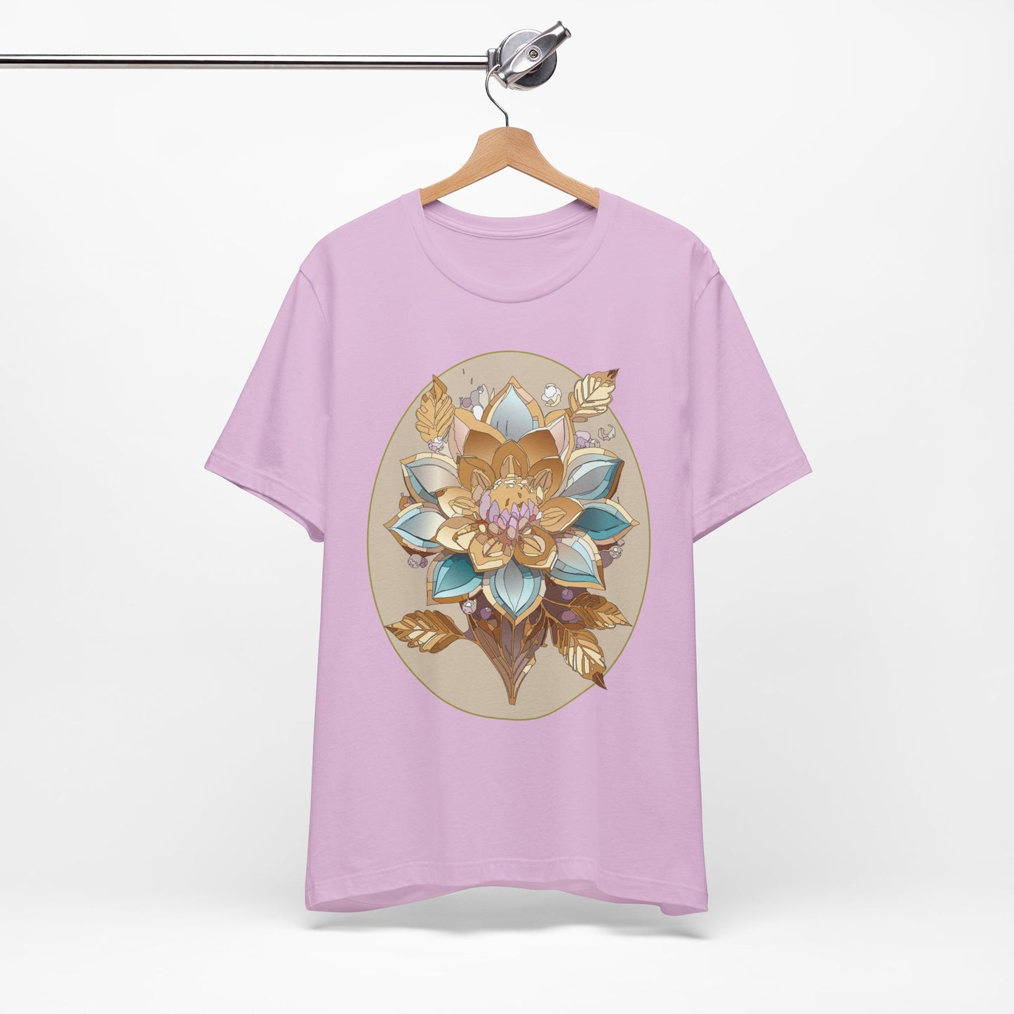 Floral Shirt, Flower Shirt, Tee Shirt with Antique Flower