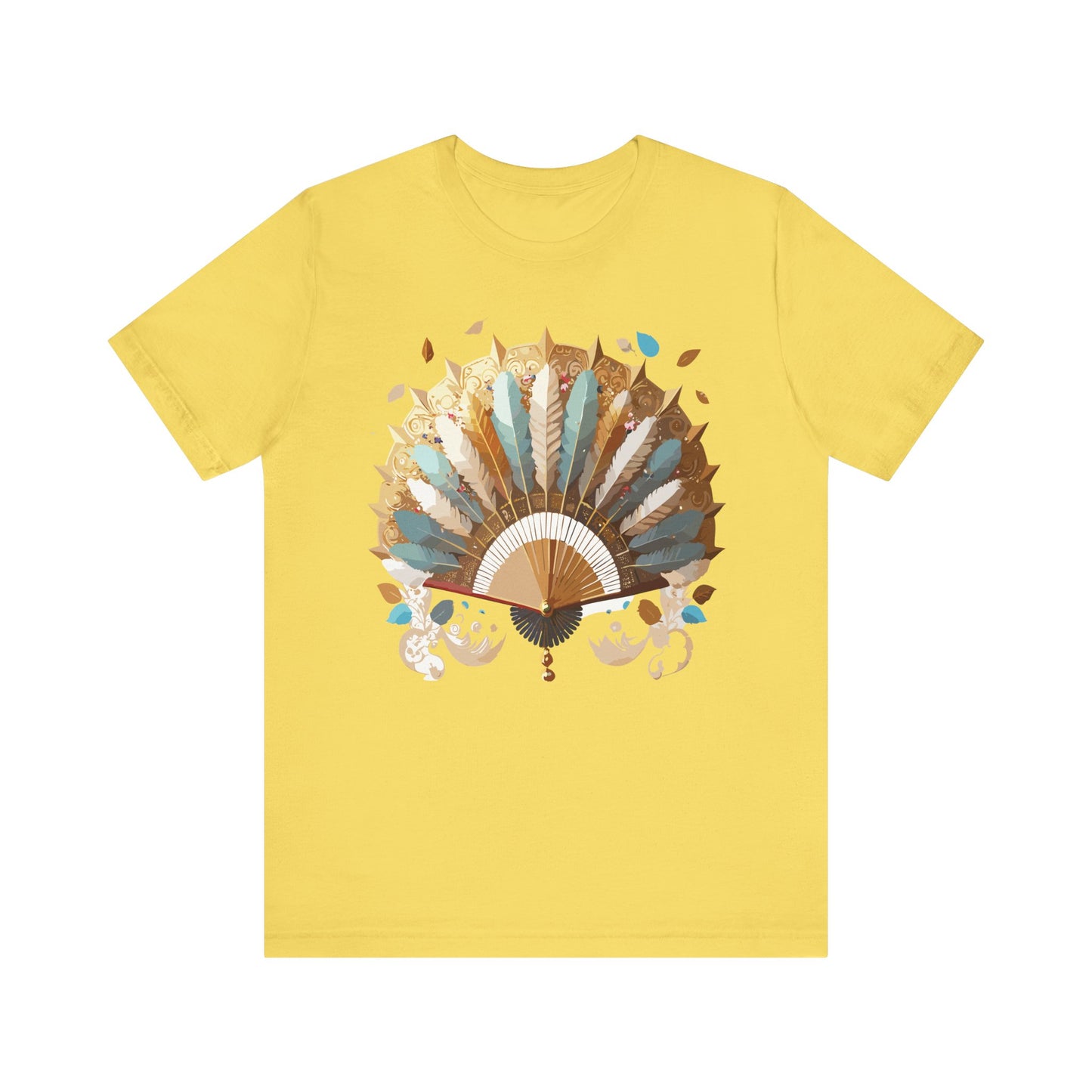 Fan shirt, Shirt with Fan, Tee Shirt with Gold Blower
