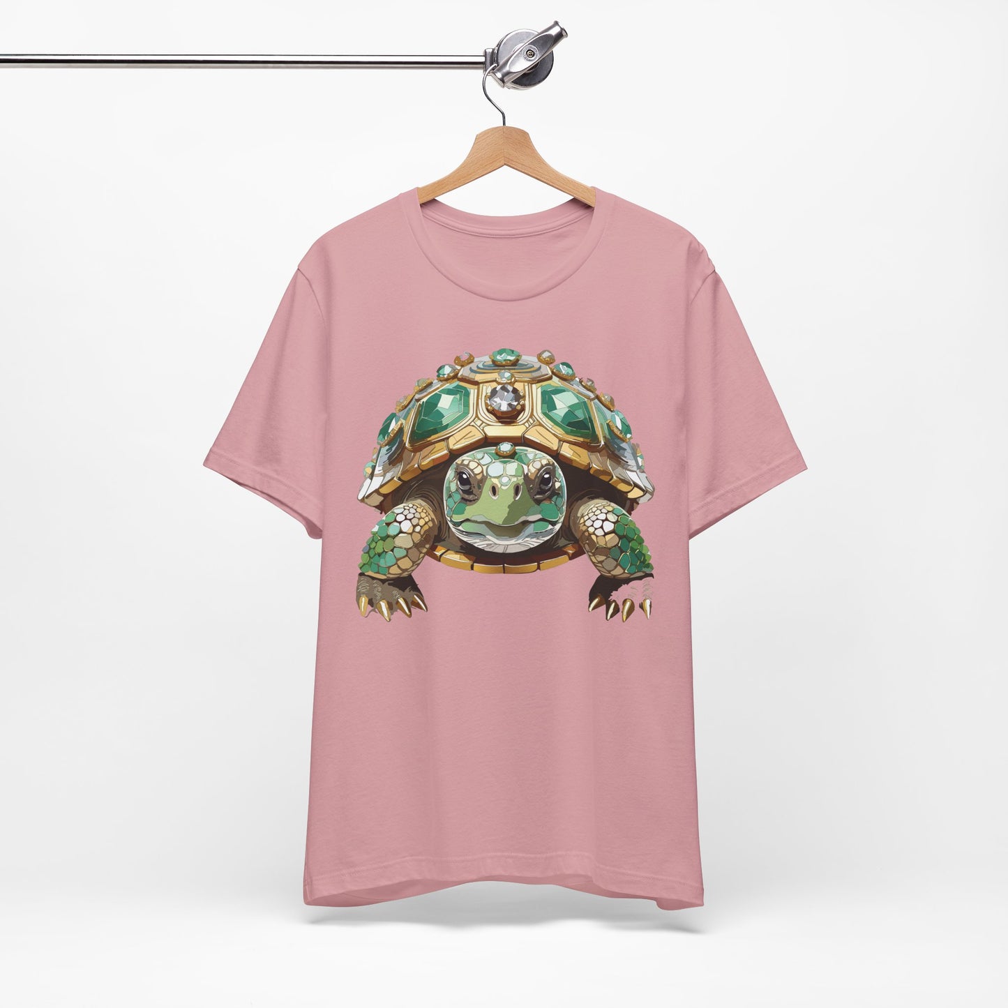 Animal Shirt, Shirt with Animal, Tee Shirt with Gold Animal Medal, Shirt with Antique Animal Medallion