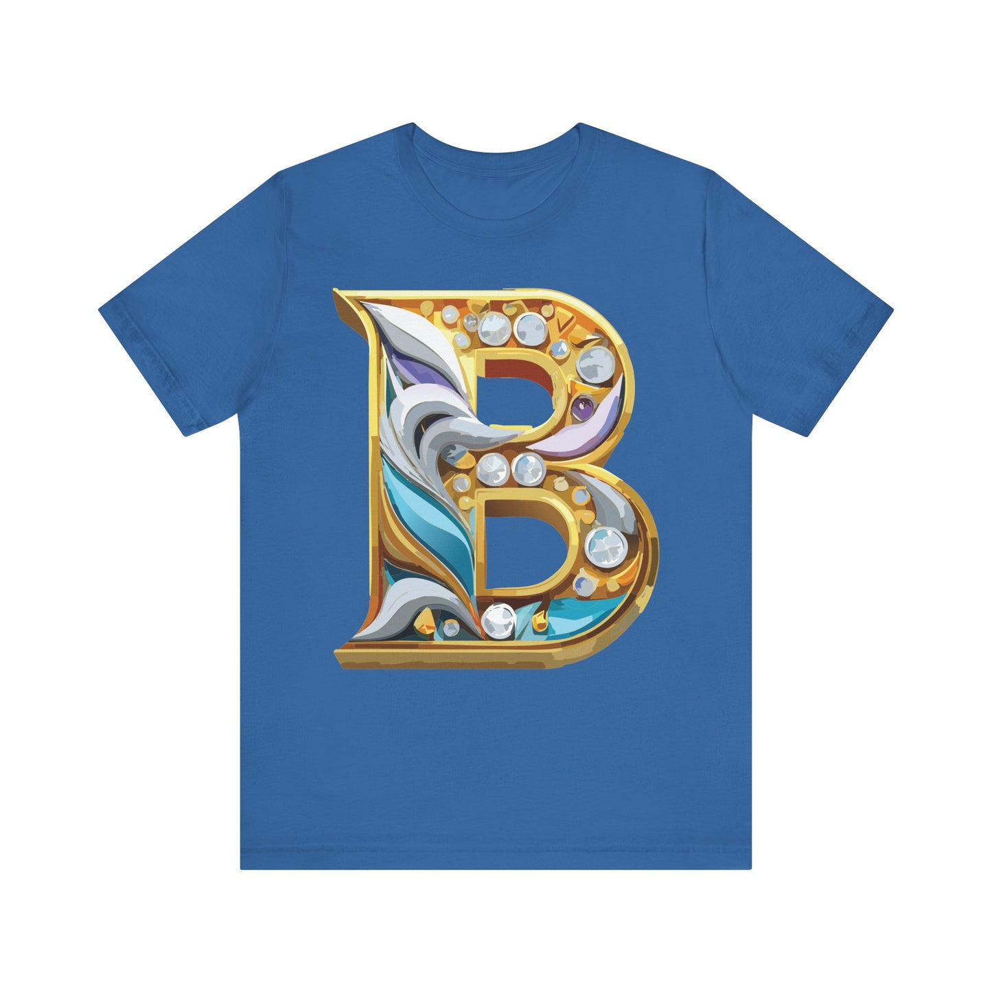 Letter Shirt, Shirt with Letters, Tee Shirt with Gold Letter, Shirt with Antique Letters