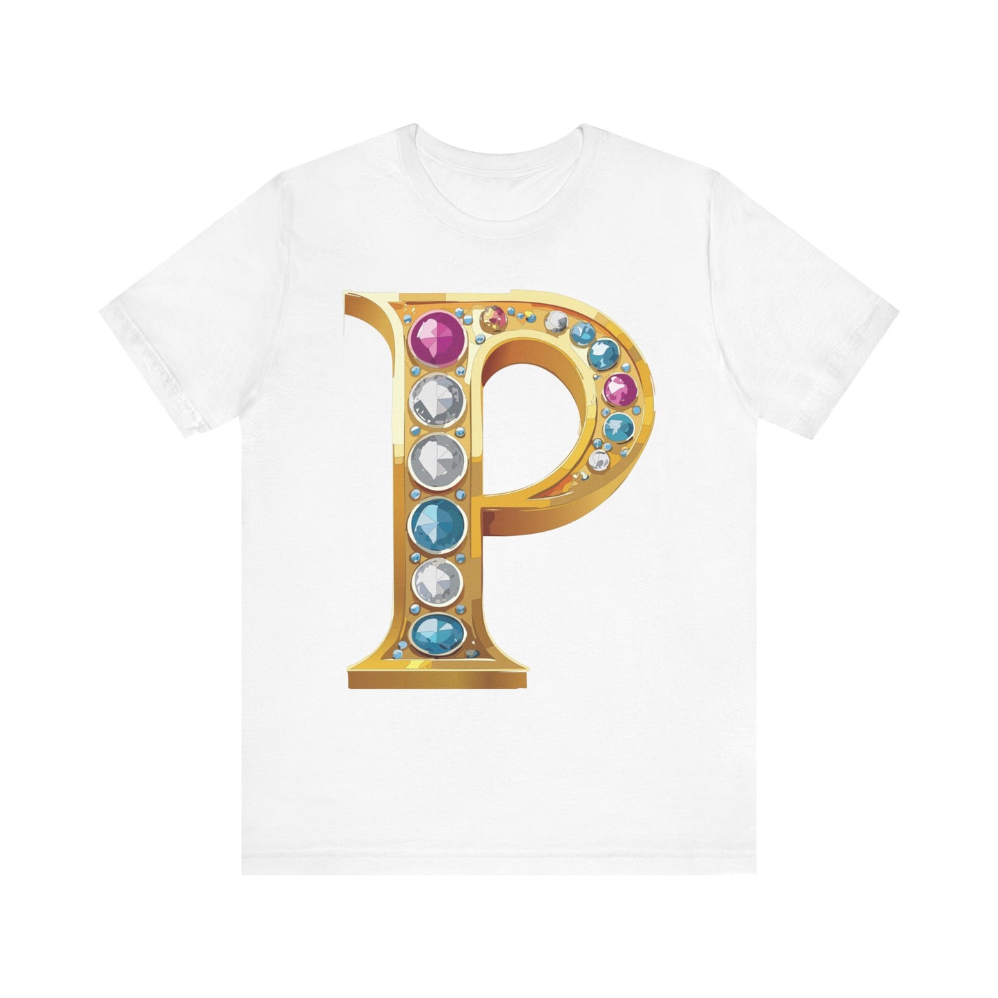 Letter Shirt, Shirt with Letters, Tee Shirt with Gold Letter, Shirt with Antique Letters