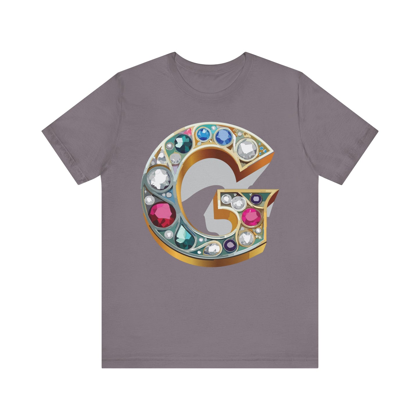 Letter Shirt, Shirt with Letters, Tee Shirt with Gold Letter, Shirt with Antique Letters