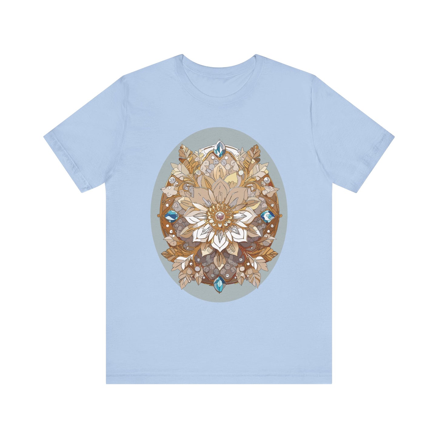 Floral Shirt, Flower Shirt, Tee Shirt with Antique Flower