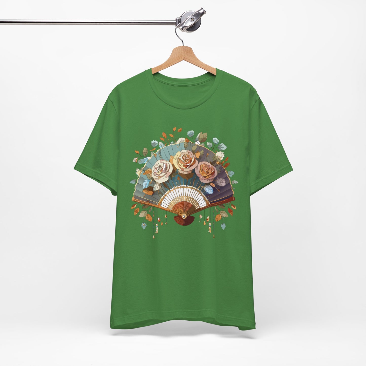 Fan shirt, Shirt with Fan, Tee Shirt with Gold Blower