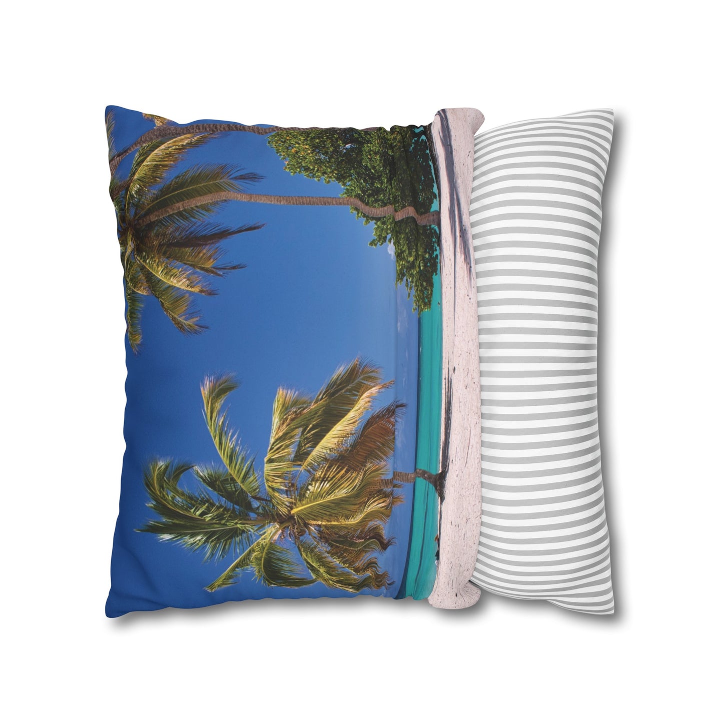 Beach Faux Suede Square Pillowcase