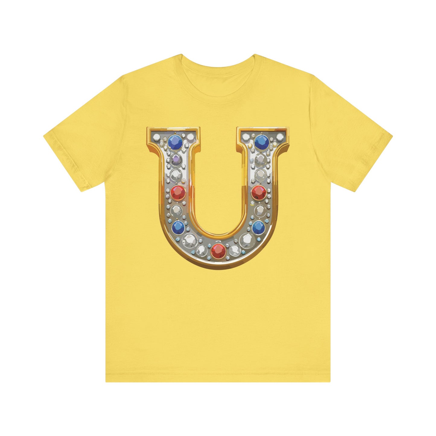 Letter Shirt, Shirt with Letters, Tee Shirt with Gold Letter, Shirt with Antique Letters
