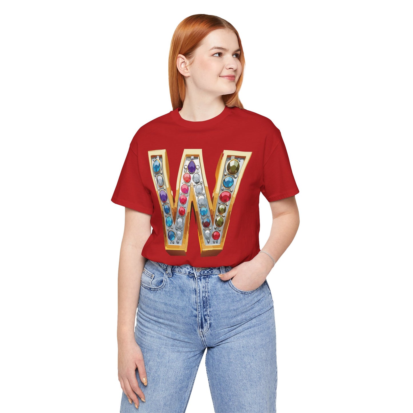 Letter Shirt, Shirt with Letters, Tee Shirt with Gold Letter, Shirt with Antique Letters