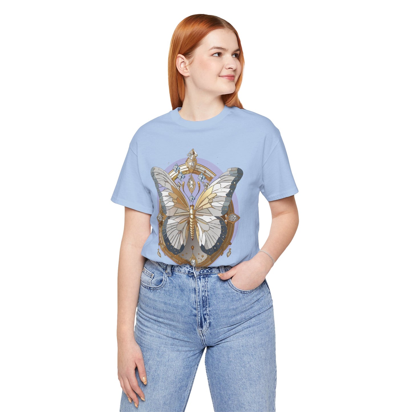 Butterfly Shirt, Shirt with Butterfly, Tee Shirt with Antique Butterfly