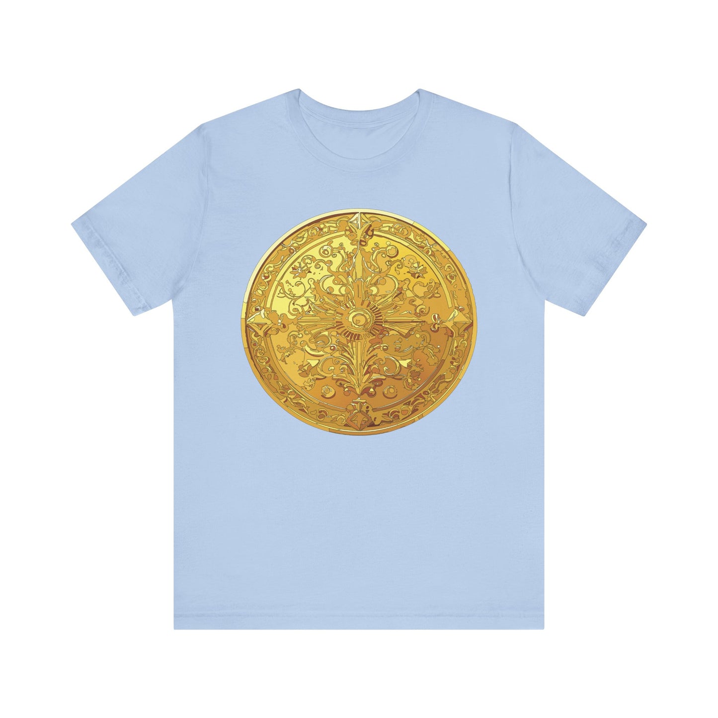 Coin Shirt, Shirt with Coin, Tee Shirt with Gold Coin, Shirt with Antique Coin