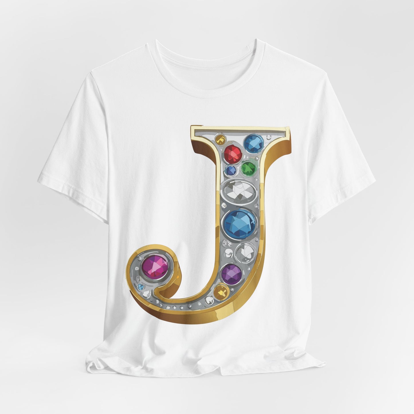 Letter Shirt, Shirt with Letters, Tee Shirt with Gold Letter, Shirt with Antique Letters