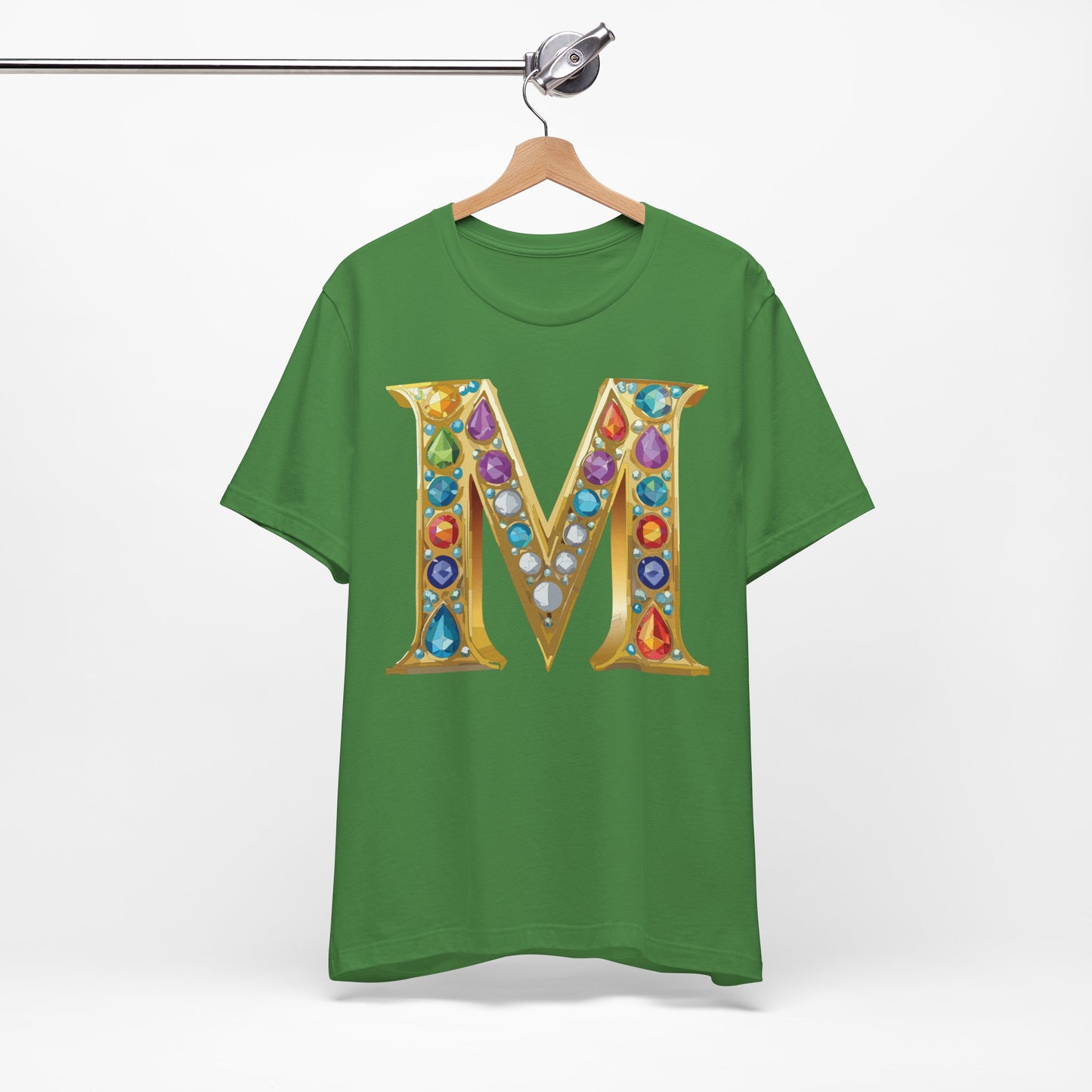 Letter Shirt, Shirt with Letters, Tee Shirt with Gold Letter, Shirt with Antique Letters