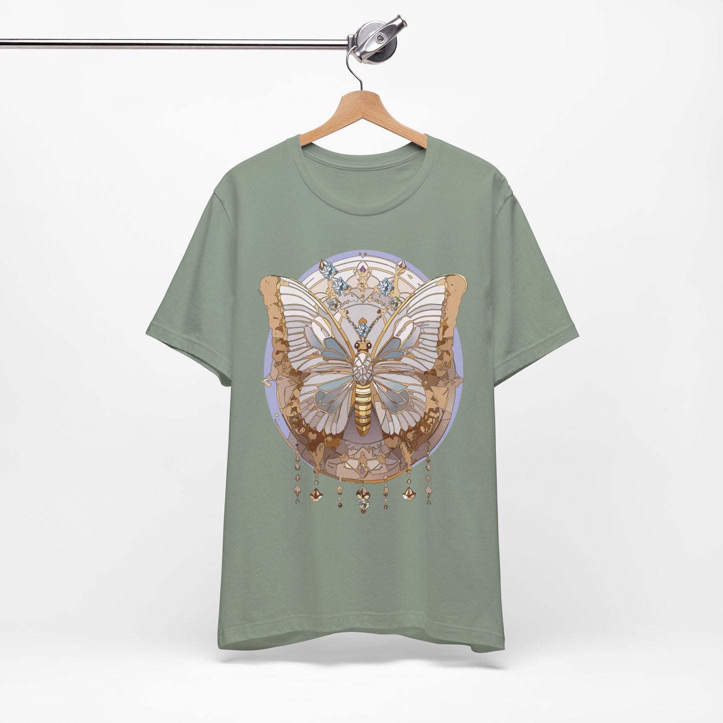 Butterfly Shirt, Shirt with Butterfly, Tee Shirt with Antique Butterfly