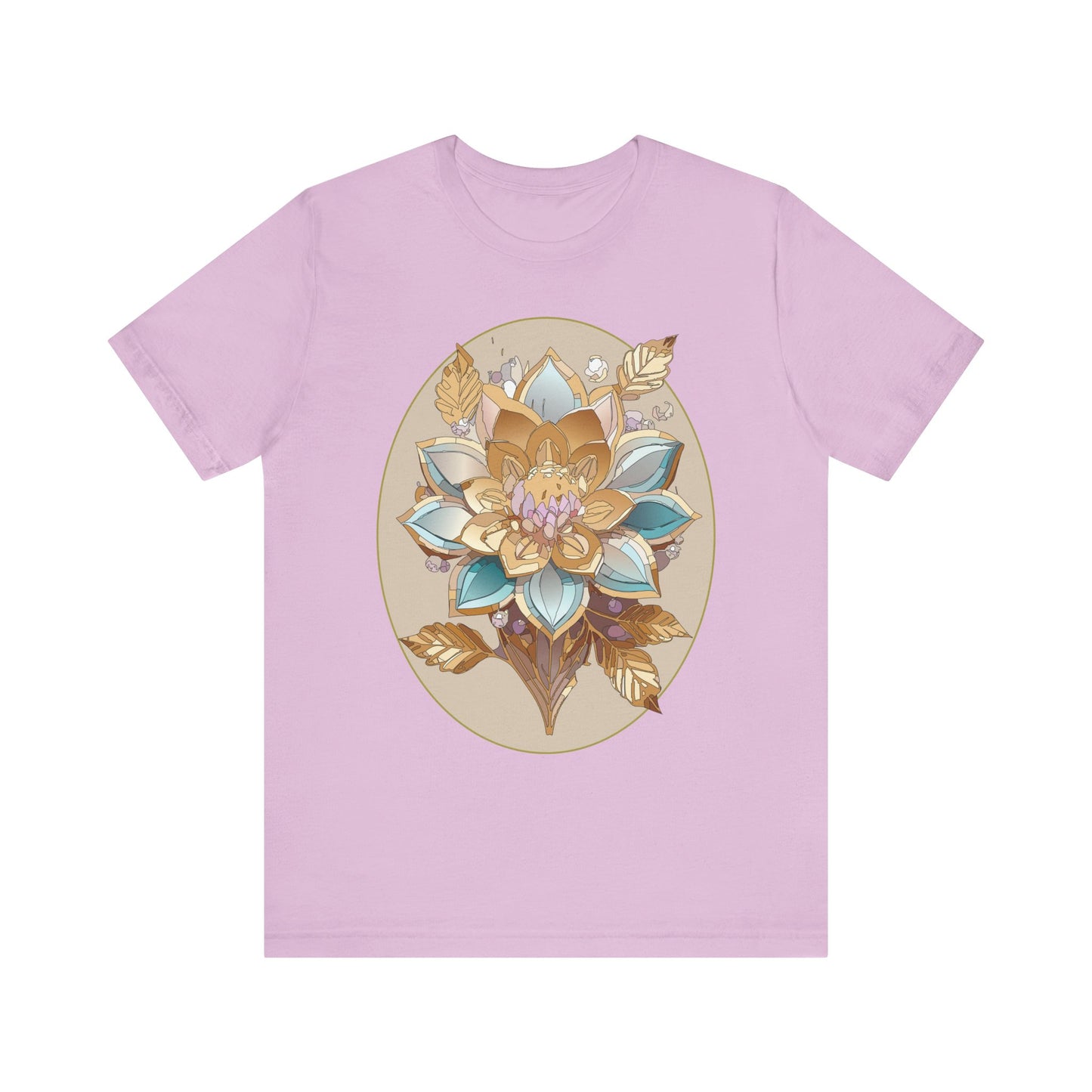 Floral Shirt, Flower Shirt, Tee Shirt with Antique Flower