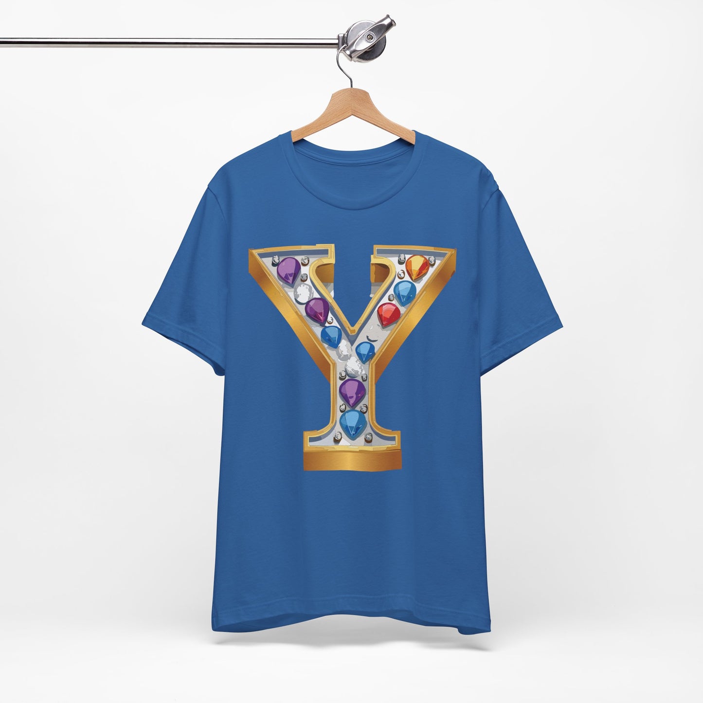 Letter Shirt, Shirt with Letters, Tee Shirt with Gold Letter, Shirt with Antique Letters