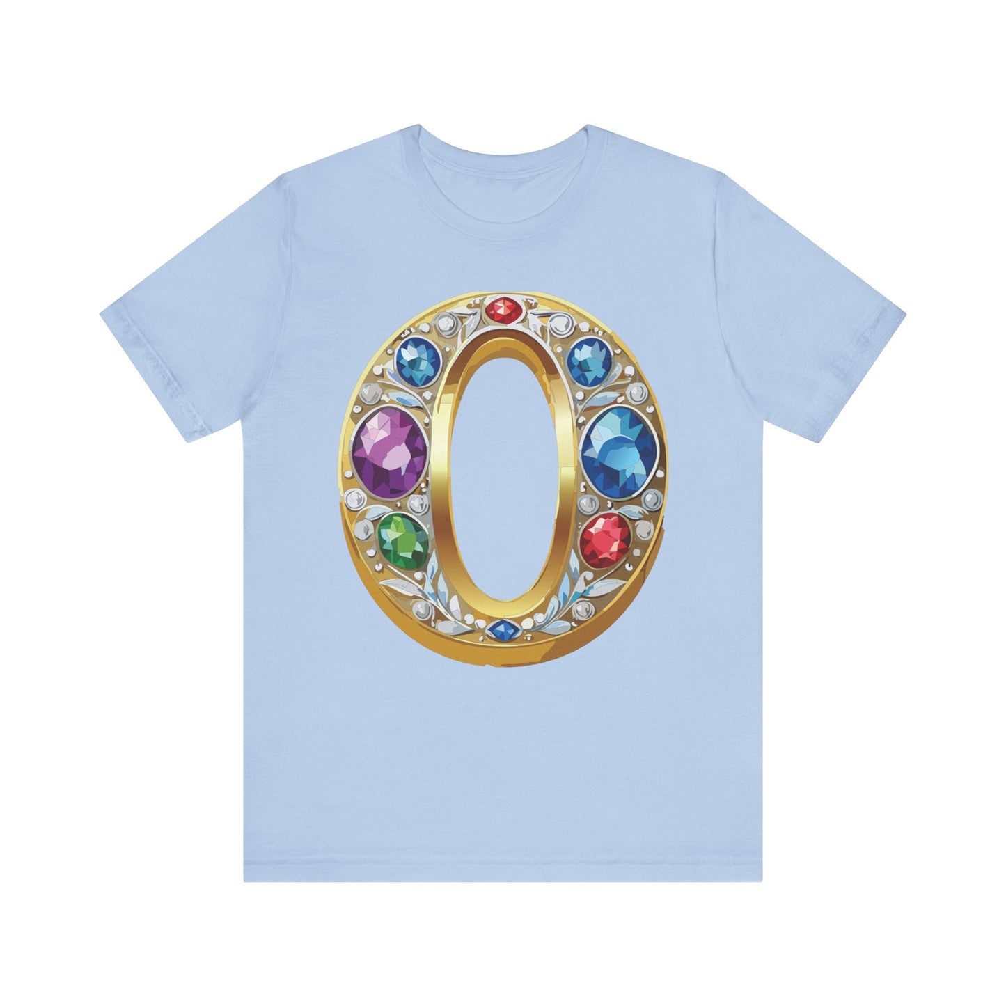 Letter Shirt, Shirt with Letters, Tee Shirt with Gold Letter, Shirt with Antique Letters