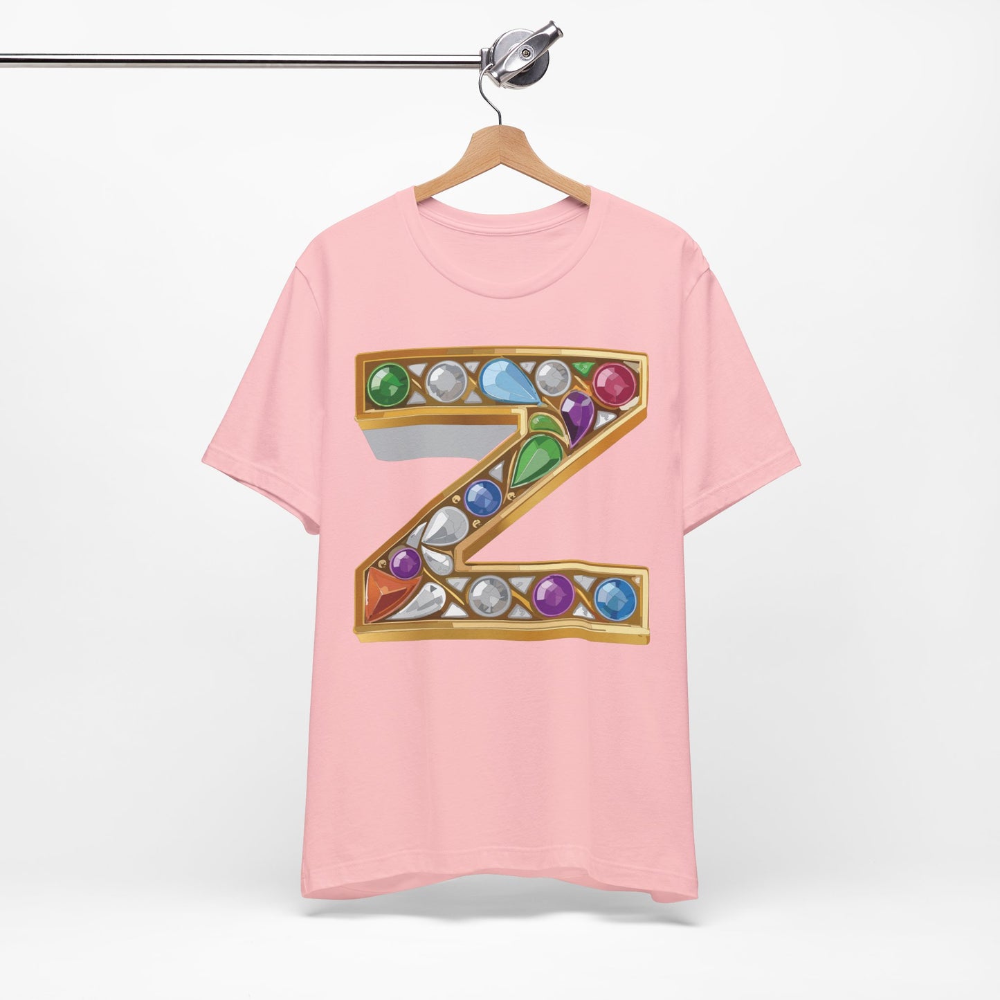 Letter Shirt, Shirt with Letters, Tee Shirt with Gold Letter, Shirt with Antique Letters
