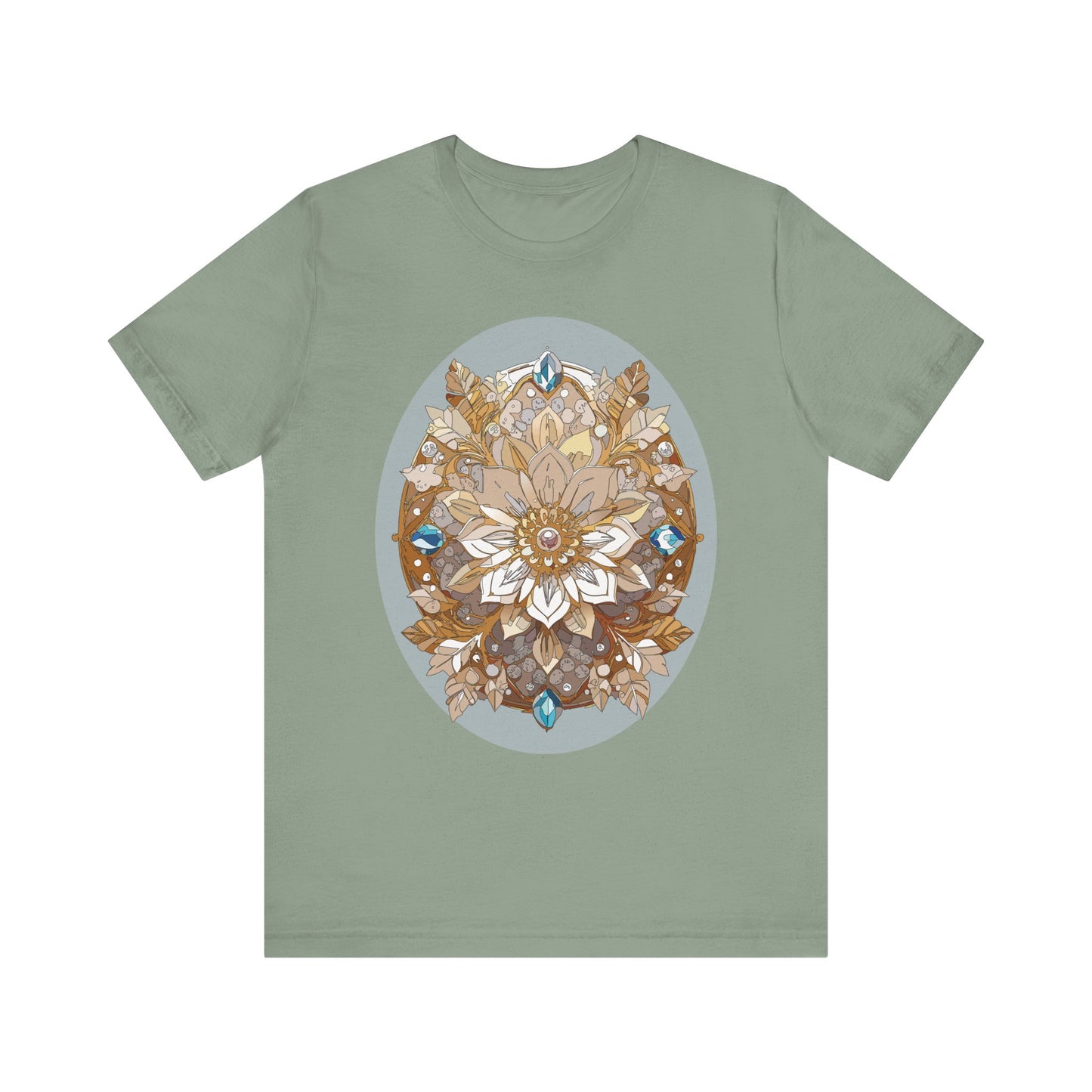 Floral Shirt, Flower Shirt, Tee Shirt with Antique Flower