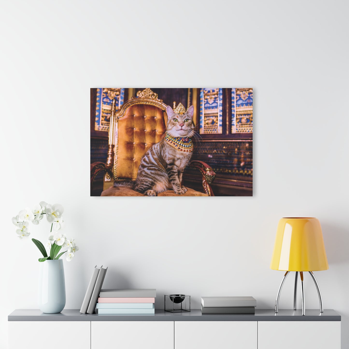 Crown Cat Wall Decor, Wall Art Decor with Animals 6