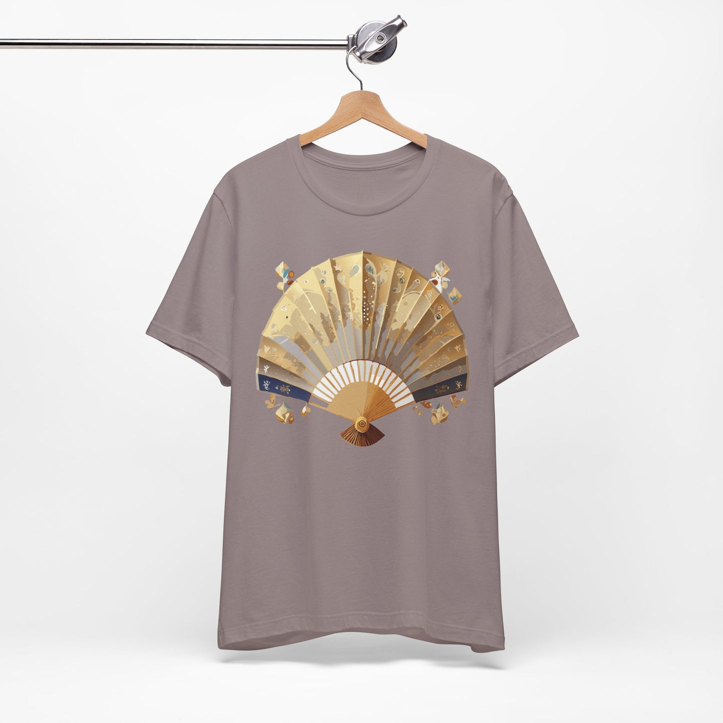 Fan shirt, Shirt with Fan, Tee Shirt with Gold Blower