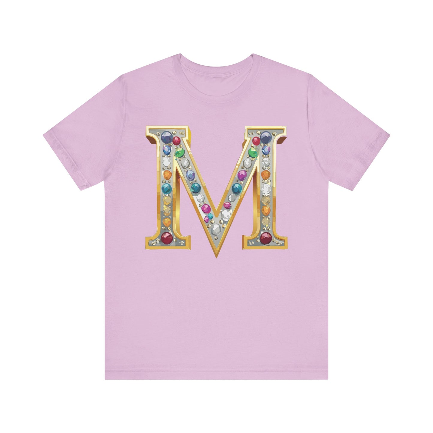 Letter Shirt, Shirt with Letters, Tee Shirt with Gold Letter, Shirt with Antique Letters